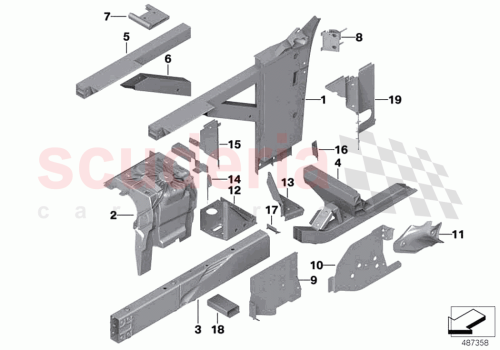 Part Diagram for Rolls Royce 41008494515