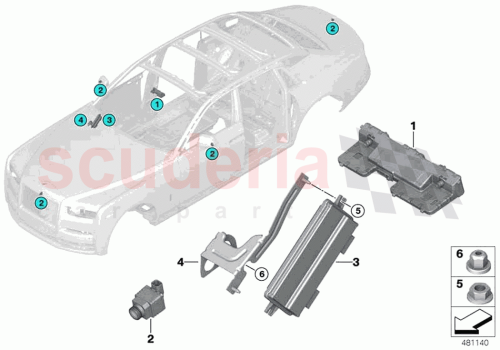 Part Diagram for Rolls Royce 66515A4F523