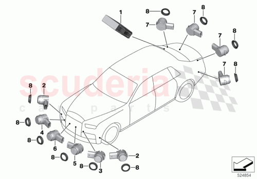 Part Diagram for Rolls Royce 66209283333