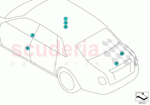 Part Diagram for Rolls Royce 71217355883