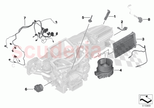 Part Diagram for Rolls Royce 64116929095