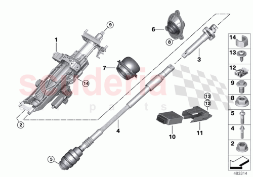 Part Diagram for Rolls Royce 07149319414