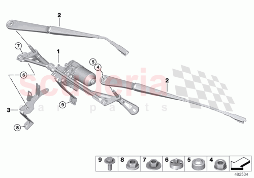 Part Diagram for Rolls Royce 61619465395