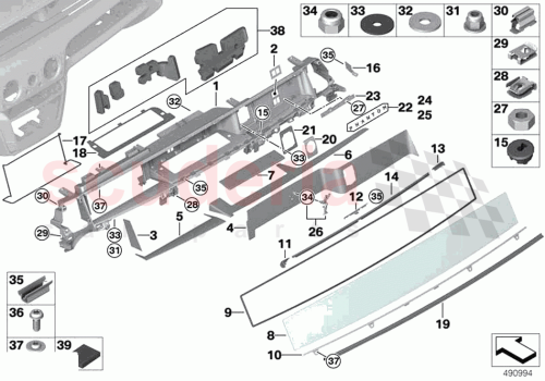 Part Diagram for Rolls Royce 51456824843