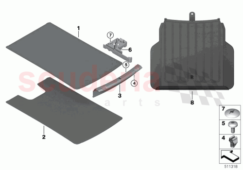 Part Diagram for Rolls Royce 51477478244