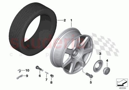 Part Diagram for Rolls Royce 36106871608
