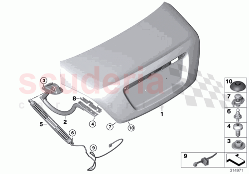 Part Diagram for Rolls Royce 41007312264