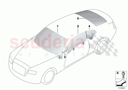 Part Diagram for Rolls Royce 51337407771