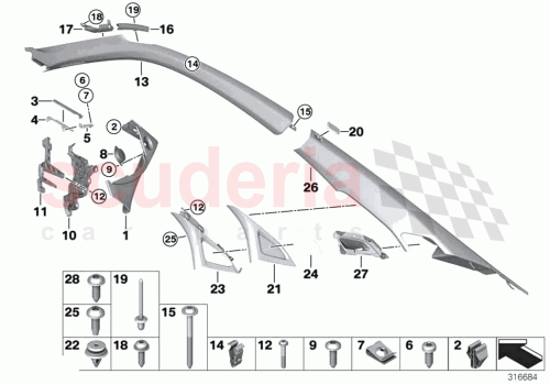 Part Diagram for Rolls Royce 51417351878