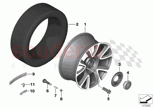 Part Diagram for Rolls Royce 36116872932