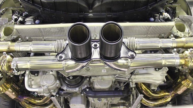 Photo of Cargraphic Sport Exhaust System Kit 3 Lightweight for the Porsche 991 (Mk I) GT3/GT3 RS - Image 9