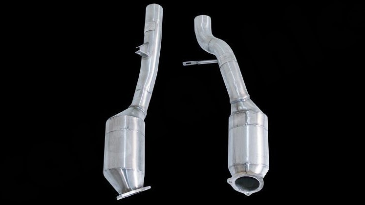 Photo of Cargraphic Secondary Sport Catalytic Converter Set for the Porsche Cayenne Turbo (2003-2017) - Image 1