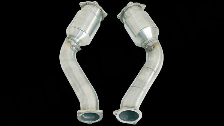 Photo of Cargraphic Primary Catalytic Converter Replacement Pipe Set for the Porsche Cayenne Turbo (2003-2017) - Image 2