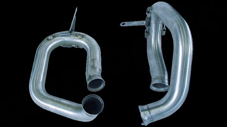 Photo of Cargraphic Rear Silencer Replacement Pipe Set for the Porsche 996 (Mk I) GT3 - Image 1