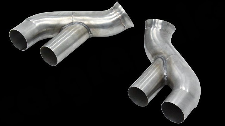 Photo of Cargraphic Adapter Set for OE Tailpipes for the Porsche 997 (Mk I) Carrera - Image 2