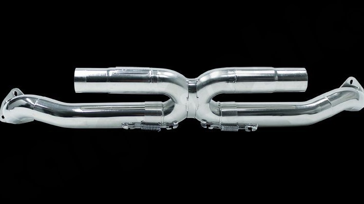 Photo of Cargraphic Center Silencer Replacement "X" for the Porsche 997 (Mk I) Carrera - Image 4