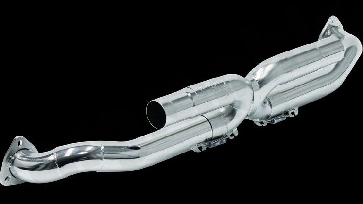 Photo of Cargraphic Center Silencer Replacement "X" for the Porsche 997 (Mk I) Carrera - Image 6