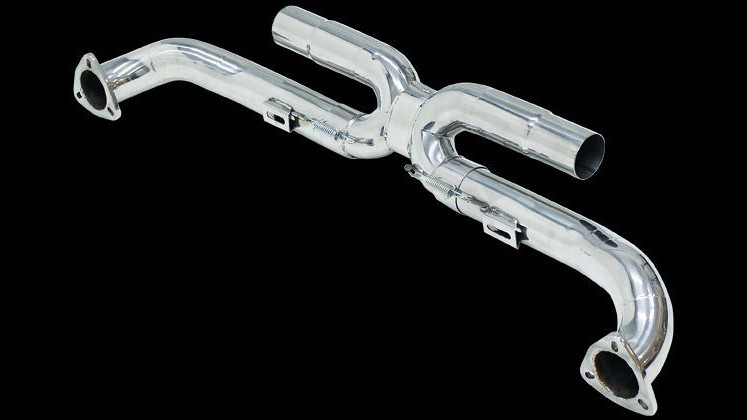 Photo of Cargraphic Center Silencer Replacement "X" for the Porsche 997 (Mk I) Carrera - Image 2
