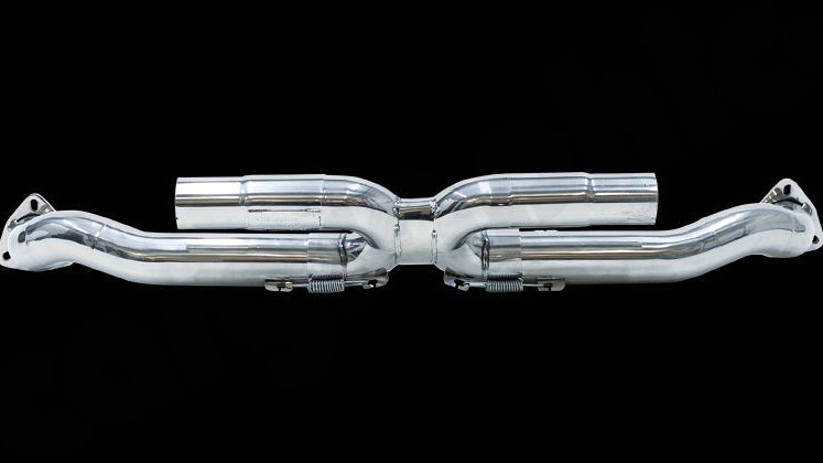 Photo of Cargraphic Center Silencer Replacement "X" for the Porsche 997 (Mk I) Carrera - Image 1
