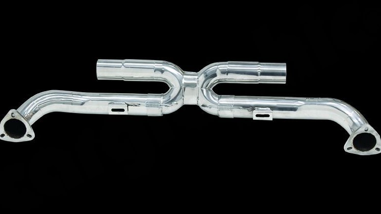 Photo of Cargraphic Center Silencer Replacement "X" for the Porsche 997 (Mk I) Carrera - Image 3