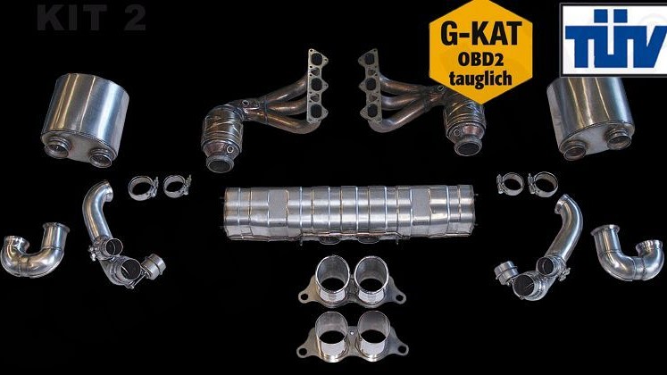 Photo of Cargraphic Sport Exhaust System Kit 2 for the Porsche 997 (Mk II) GT3 - Image 1