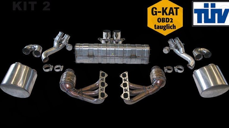 Photo of Cargraphic Sport Exhaust System Kit 2 for the Porsche 997 (Mk II) GT3 - Image 2
