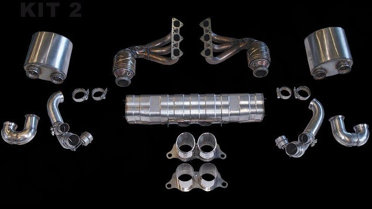 Photo of Cargraphic Sport Exhaust System Kit 2 for the Porsche 997 (Mk I) GT3 - Image 1