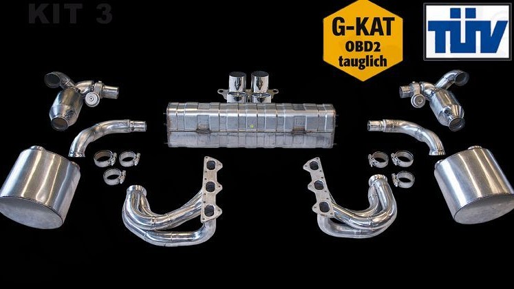 Photo of Cargraphic Sport Exhaust System Kit 3 for the Porsche 997 (Mk II) GT3 - Image 1