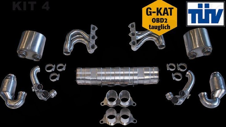Photo of Cargraphic Sport Exhaust System Kit 4 for the Porsche 997 (Mk I) Carrera - Image 1