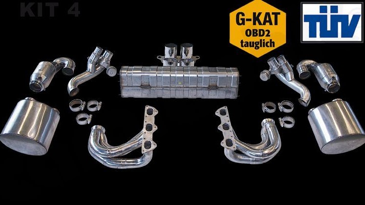 Photo of Cargraphic Sport Exhaust System Kit 4 for the Porsche 997 (Mk I) Carrera - Image 2