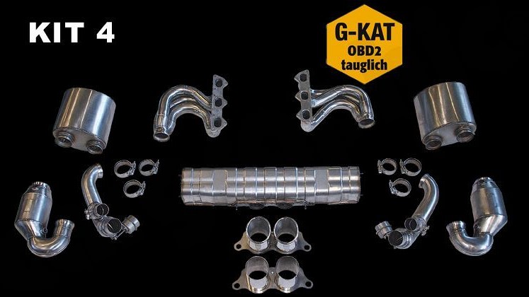 Photo of Cargraphic Sport Exhaust System Kit 4 for the Porsche 997 (Mk II) GT3 - Image 1