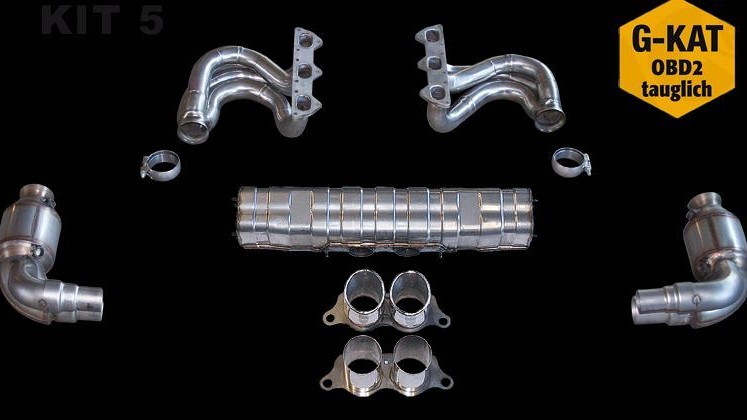 Photo of Cargraphic Sport Exhaust System Kit 5 for the Porsche 997 (Mk I) GT3 - Image 1