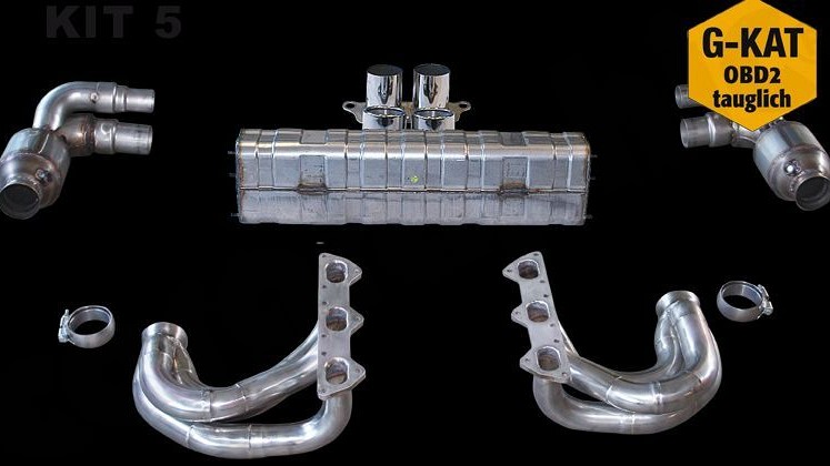Photo of Cargraphic Sport Exhaust System Kit 5 for the Porsche 997 (Mk I) GT3 - Image 2