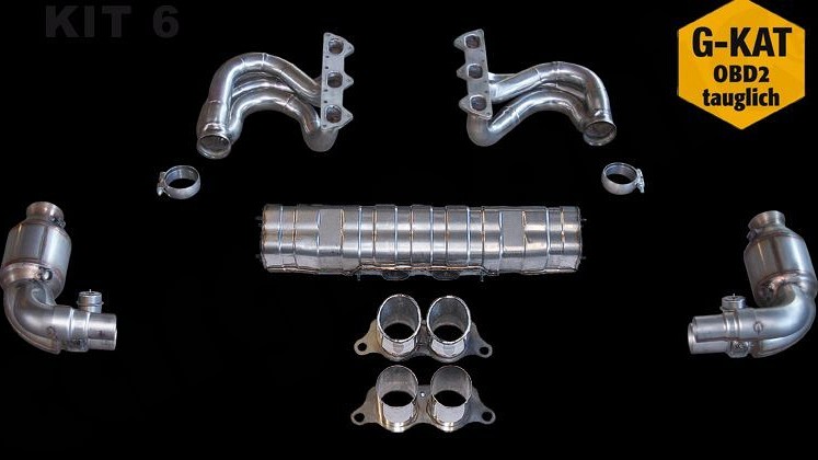 Photo of Cargraphic Sport Exhaust System Kit 6 for the Porsche 997 (Mk I) GT3 - Image 1