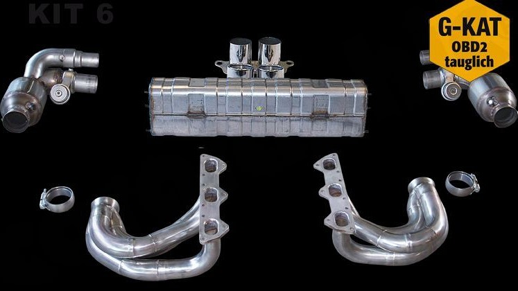Photo of Cargraphic Sport Exhaust System Kit 6 GT3 for the Porsche 997 (Mk II) GT3 - Image 2