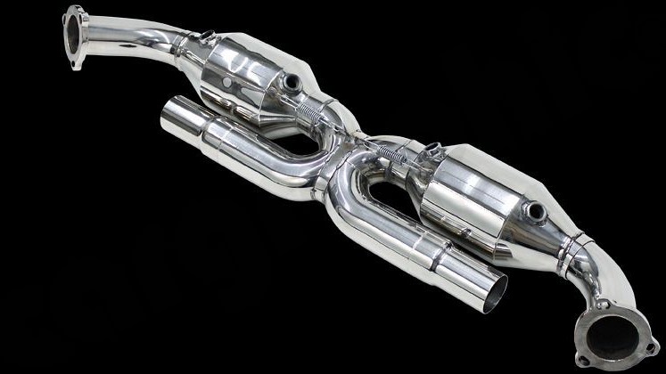Photo of Cargraphic Sport Catalytic Converter Set "X" Pipe Version for the Porsche 997 (Mk I) Carrera - Image 3