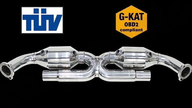 Photo of Cargraphic Sport Catalytic Converter Set "X" Pipe Version for the Porsche 997 (Mk I) Carrera - Image 1