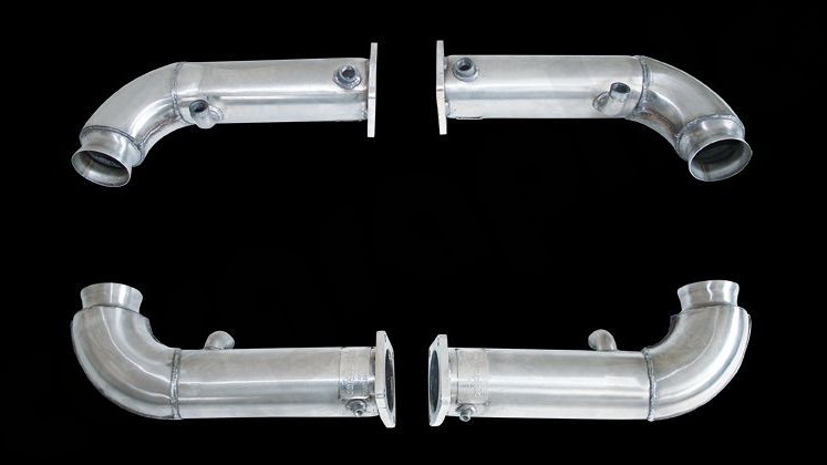Photo of Cargraphic Catalytic Converter Replacement Pipe Set for the Porsche 997 (Mk I) Turbo/GT2 - Image 1