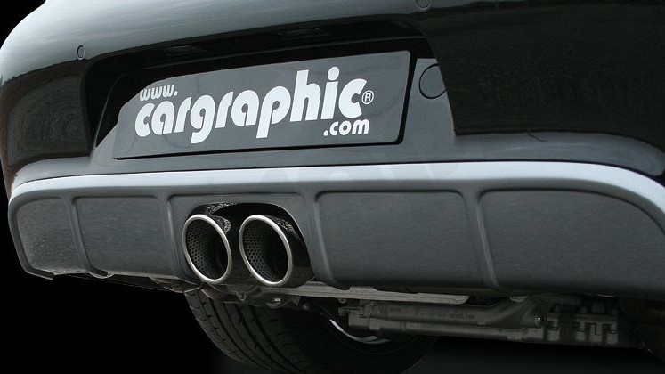 Photo of Cargraphic Tailpipes Center Outlet - 997 GT3 Look for the Porsche 997 (Mk I) Carrera - Image 6