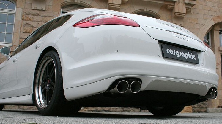 Photo of Cargraphic Sport Rear Silencer Set with Exhaust Flaps for the Porsche Panamera (2010-2016) - Image 11