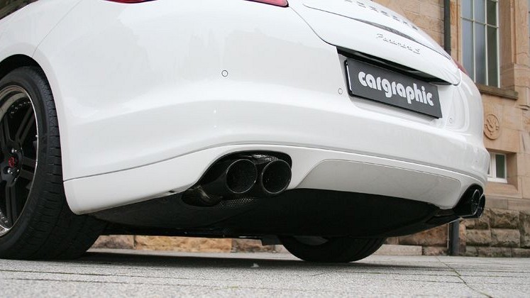 Photo of Cargraphic Sport Rear Silencer Set with Exhaust Flaps for the Porsche Panamera (2010-2016) - Image 13