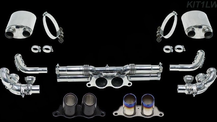 Photo of Cargraphic Sport Exhaust System Kit 1 Lightweight for the Porsche 991 (Mk I) GT3/GT3 RS - Image 1