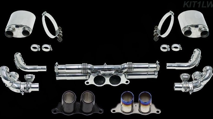 Photo of Cargraphic Sport Exhaust System Kit 1 Lightweight for the Porsche 991.1 Carrera/S/GTS - Image 1