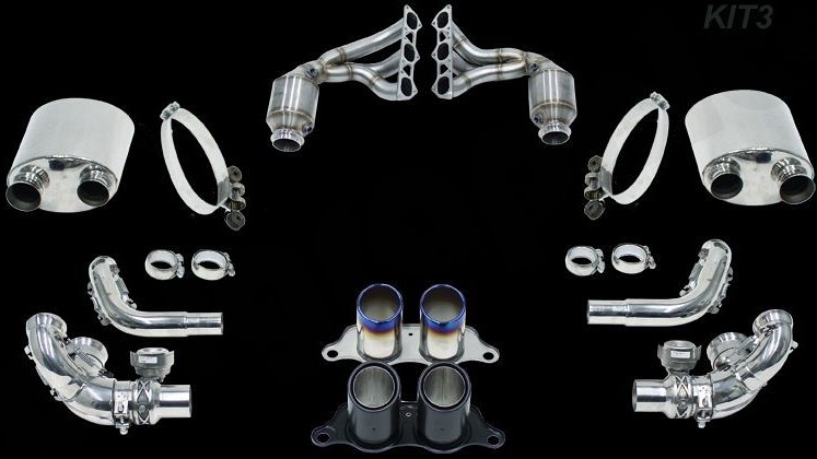 Photo of Cargraphic Sport Exhaust System Kit 3 for the Porsche 991 (Mk I) GT3/GT3 RS - Image 1