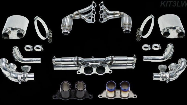 Photo of Cargraphic Sport Exhaust System Kit 3 Lightweight for the Porsche 991 (Mk I) Carrera - Image 2