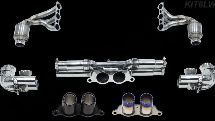 Photo of Cargraphic Sport Exhaust System Kit 6 Lightweight for the Porsche 991 (Mk I) GT3/GT3 RS - Image 2