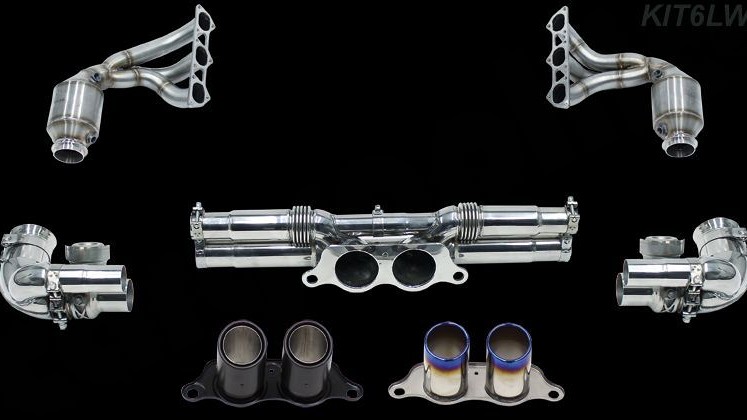 Photo of Cargraphic Sport Exhaust System Kit 6 Lightweight for the Porsche 991.1 Carrera/S/GTS - Image 2