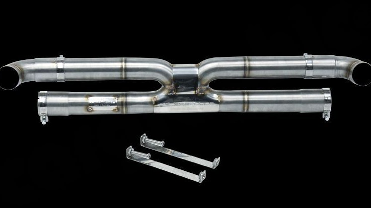 Photo of Cargraphic Rear Silencer Replacement X for the Porsche 997 (Mk II) Turbo/GT2/GT2 RS - Image 1