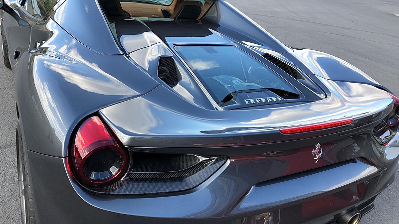 Photo of Capristo Engine Bonnet in Primed Carbon & Glass (Spider) for the Ferrari 488 GTB/Spider - Image 3