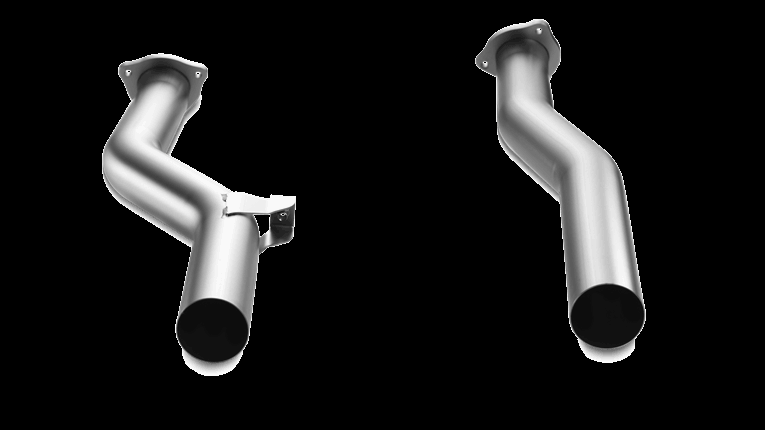 Photo of Akrapovic Front Link Pipe Set in Titanium (Facelift) for the Porsche Cayenne Turbo (2003-2017) - Image 1